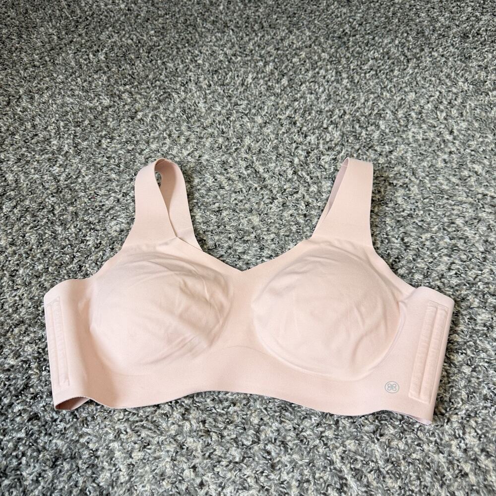 Honeylove V-Neck Soft form Blush Pink Bra Size 1X Pullover Comfort Support